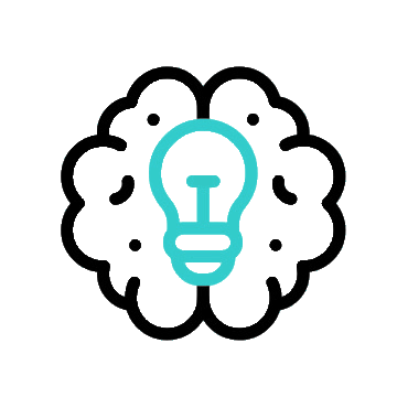 Brain with Lightbulb